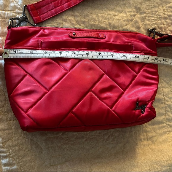Lug Red Quilted Shoulder Bag - Picture 15 of 16
